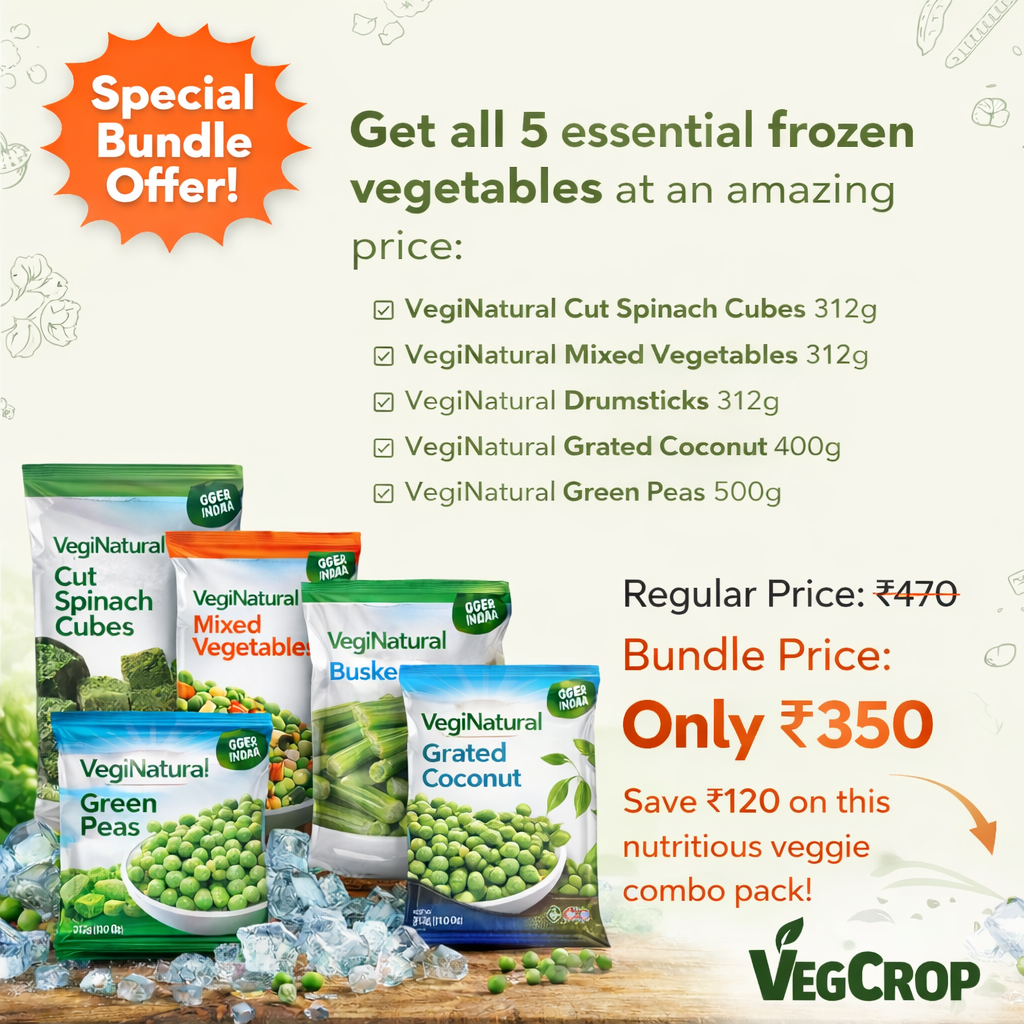 Buy Veggie Pack Bundle Online | VegiNatural Frozen Veg Mix offer