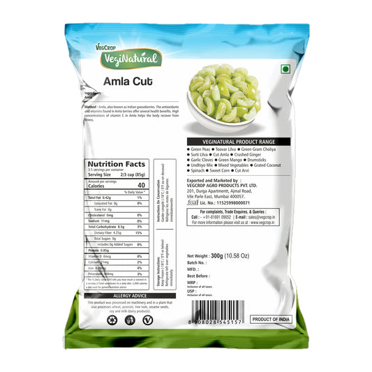 VegiNatural Cut Amla 300g