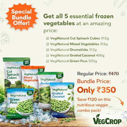 Buy Veggie Pack Bundle Online | VegiNatural Frozen Veg Mix offer