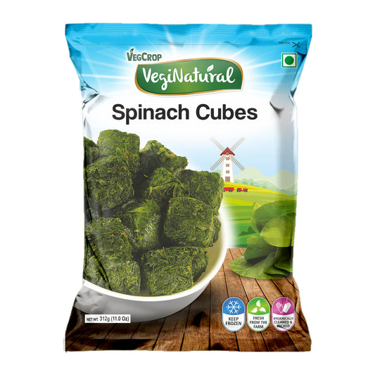 VegiNatural Cut Spinach Cubes 312g