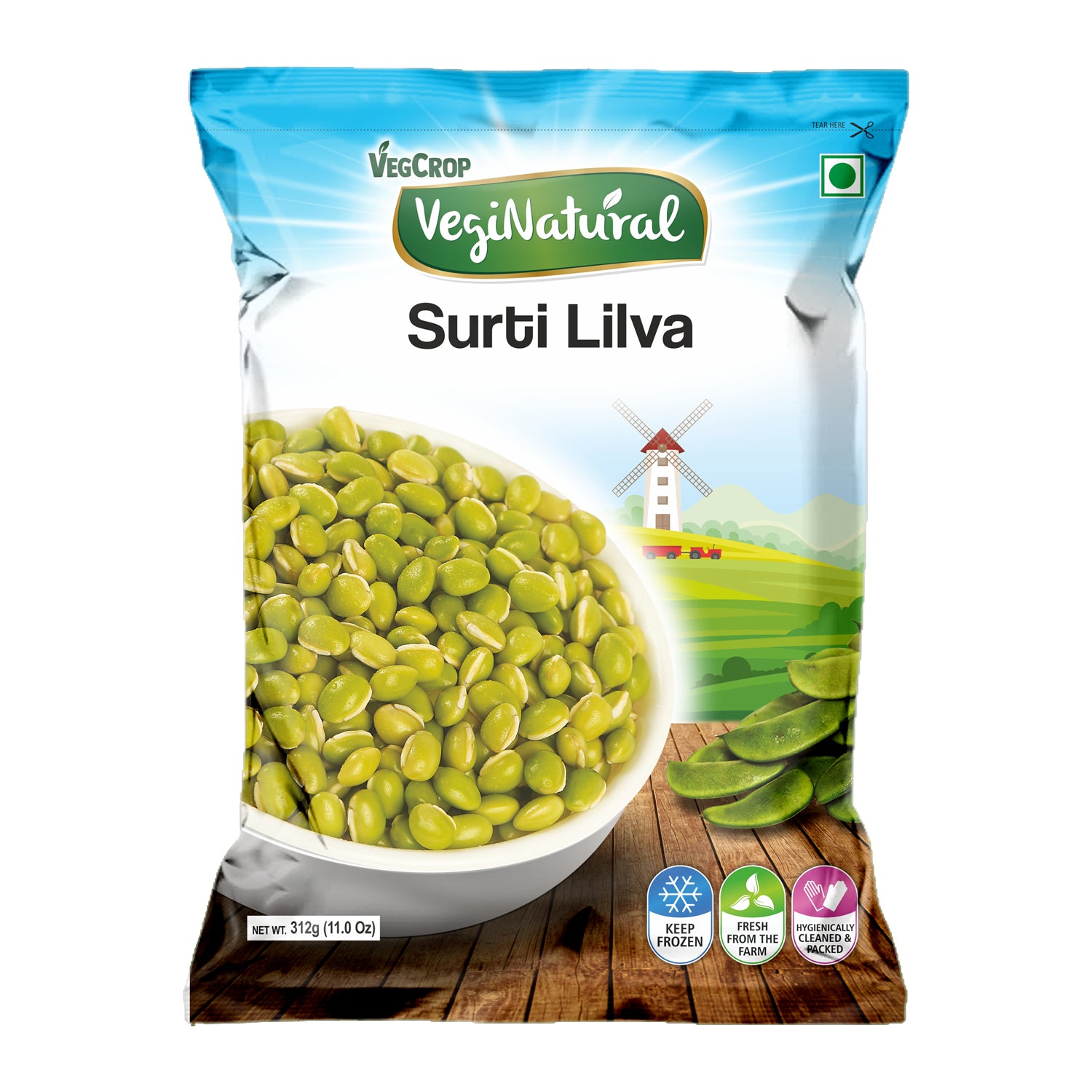 Buy Surti Lilva 312g Online | VegiNatural Frozen Lilva